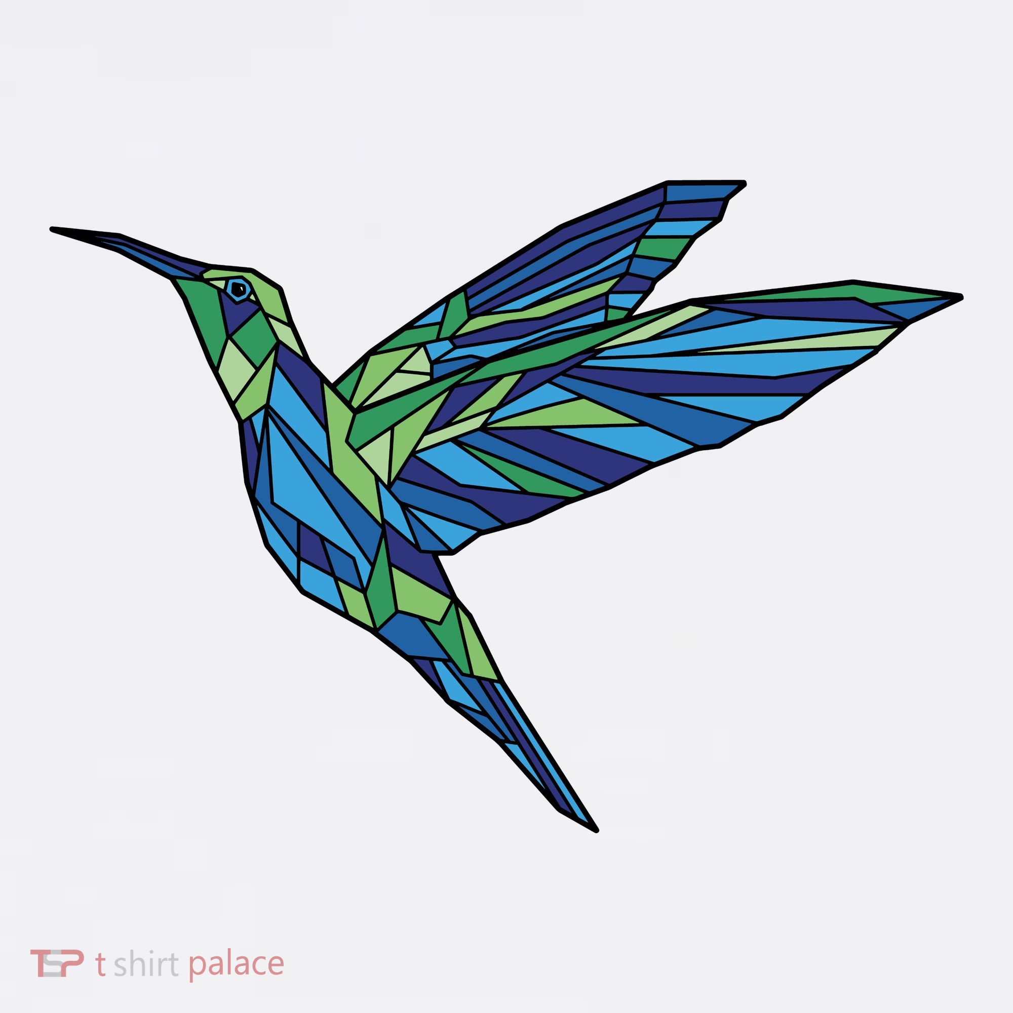 Polygonal Hummingbird Nature Polo