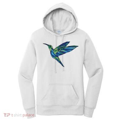 Polygonal Hummingbird Nature Women's Hoodie