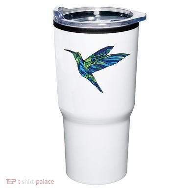 Polygonal Hummingbird Nature Tumbler