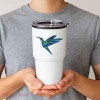 Polygonal Hummingbird Nature Tumbler thumb 2