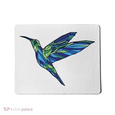 Polygonal Hummingbird Nature Mousepad