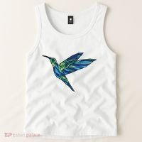 Polygonal Hummingbird Nature Tank Top thumb 2