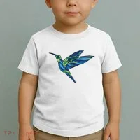 Polygonal Hummingbird Nature Toddler T-Shirt thumb 2