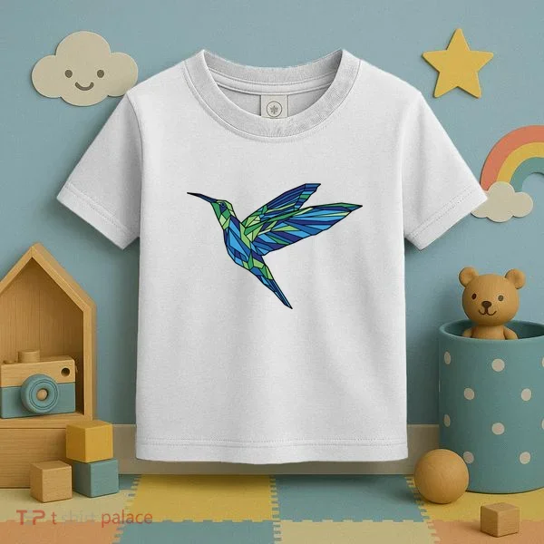 Polygonal Hummingbird Nature Toddler T-Shirt