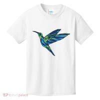 Polygonal Hummingbird Nature Kids T-Shirt thumb 0