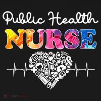 Public Health Nurse Watercol Love Heart Stethoscope Rn Nurse Gift Backpack thumb 2