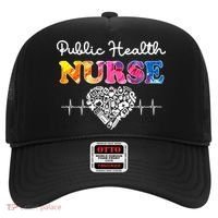 Public Health Nurse Watercol Love Heart Stethoscope Rn Nurse Gift Hat thumb 0