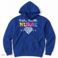 Public Health Nurse Watercol Love Heart Stethoscope Rn Nurse Gift Hoodie thumb 0