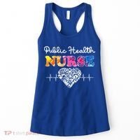 Public Health Nurse Watercol Love Heart Stethoscope Rn Nurse Gift Women's Tank Top thumb 0