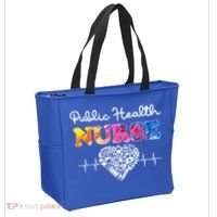 Public Health Nurse Watercol Love Heart Stethoscope Rn Nurse Gift Tote Bag thumb 2