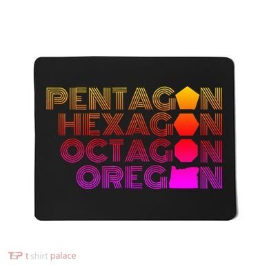 Pentagon Hexagon Octagon Oregon Mousepad