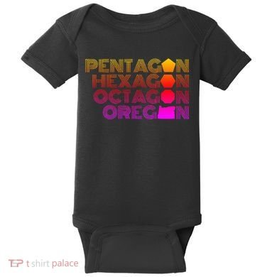 Pentagon Hexagon Octagon Oregon Baby Bodysuit