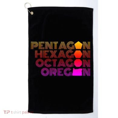 Pentagon Hexagon Octagon Oregon Golf Towel