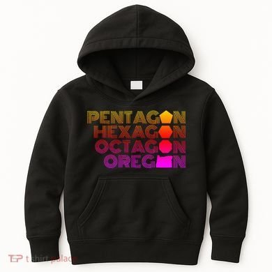 Pentagon Hexagon Octagon Oregon Kids Hoodie