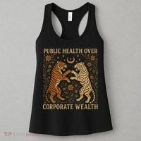 Public Health Over Corporate Wealth Tiger Boho Women's Tank Top thumb 3