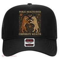 Public Health Over Corporate Wealth Tiger Boho Hat thumb 0