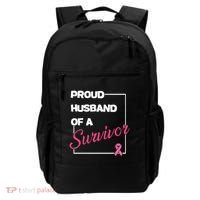 Proud Husband Of A Survivor Breast Cancer Awareness Backpack thumb 0