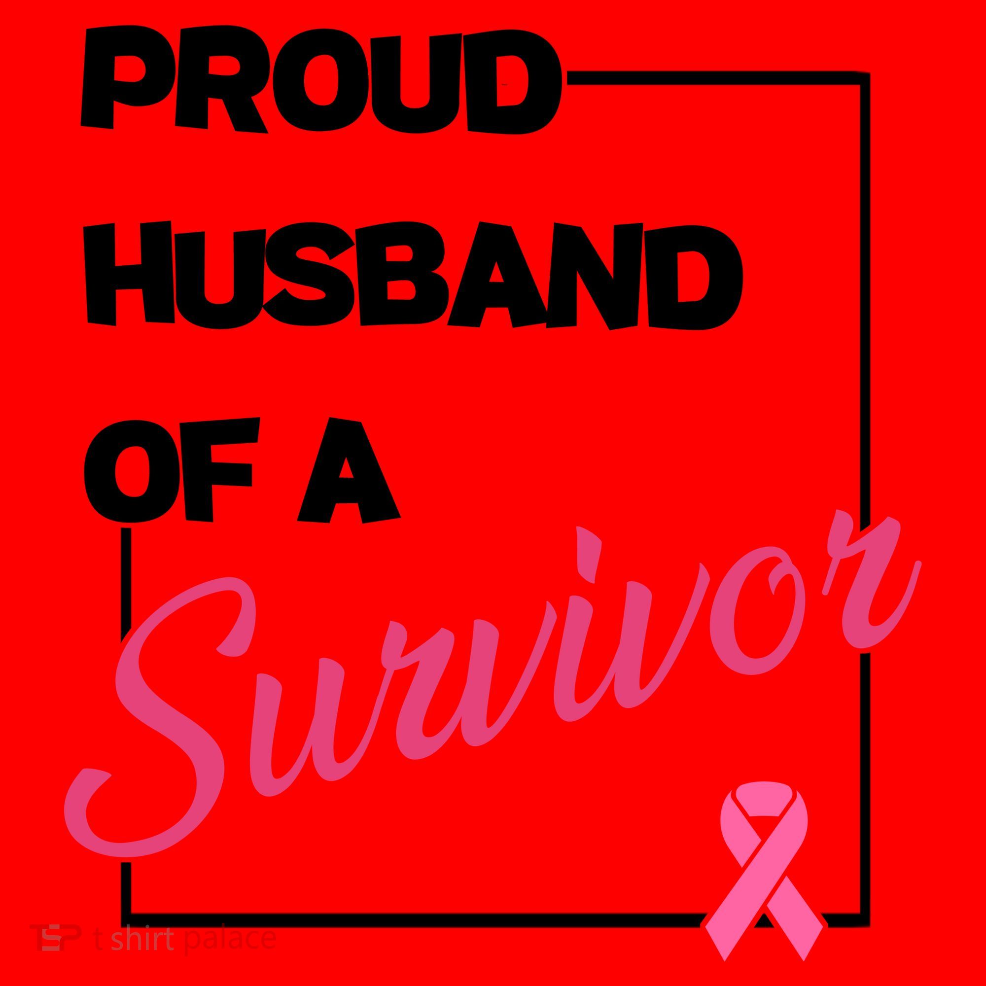 Proud Husband Of A Survivor Breast Cancer Awareness Santa Hat
