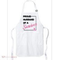 Proud Husband Of A Survivor Breast Cancer Awareness Apron thumb 0