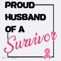 Proud Husband Of A Survivor Breast Cancer Awareness Mousepad thumb 1