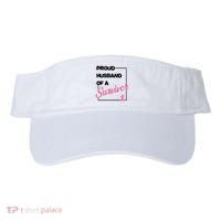 Proud Husband Of A Survivor Breast Cancer Awareness Visor thumb 0