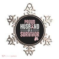 Proud Husband Of Survivor Breast Cancer Survivor Awareness Ornament thumb 0