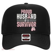 Proud Husband Of Survivor Breast Cancer Survivor Awareness Hat thumb 0