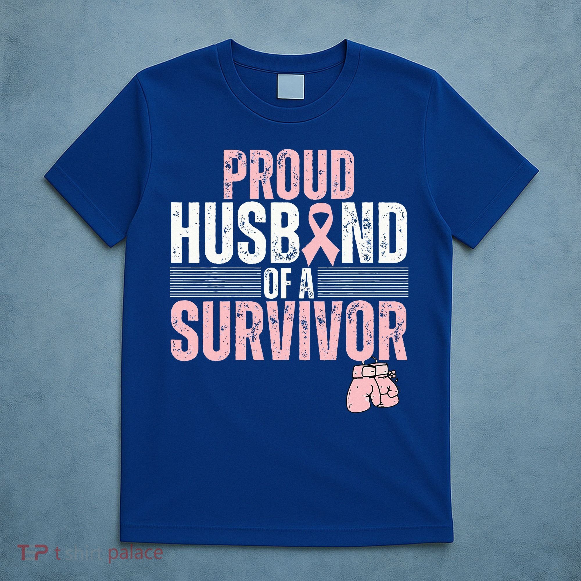 Proud Husband Of Survivor Breast Cancer Survivor Awareness T-Shirt