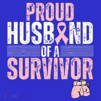 Proud Husband Of Survivor Breast Cancer Survivor Awareness Mousepad thumb 1