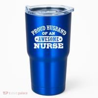 Proud Husband Of An Awesome Nurse Tumbler thumb 0