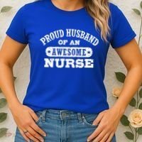 Proud Husband Of An Awesome Nurse Women's T-Shirt thumb 2