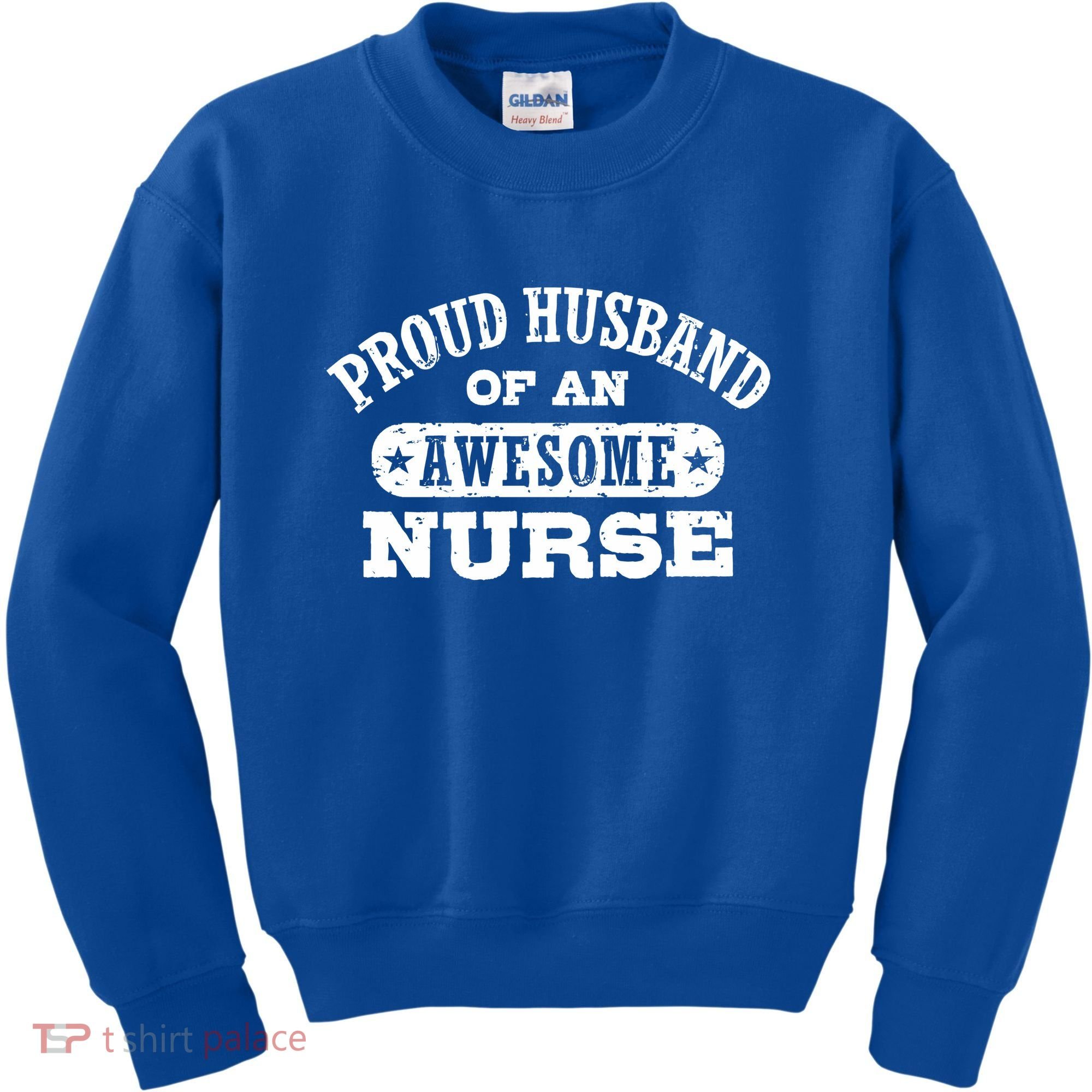 Proud Husband Of An Awesome Nurse Kids Sweatshirt