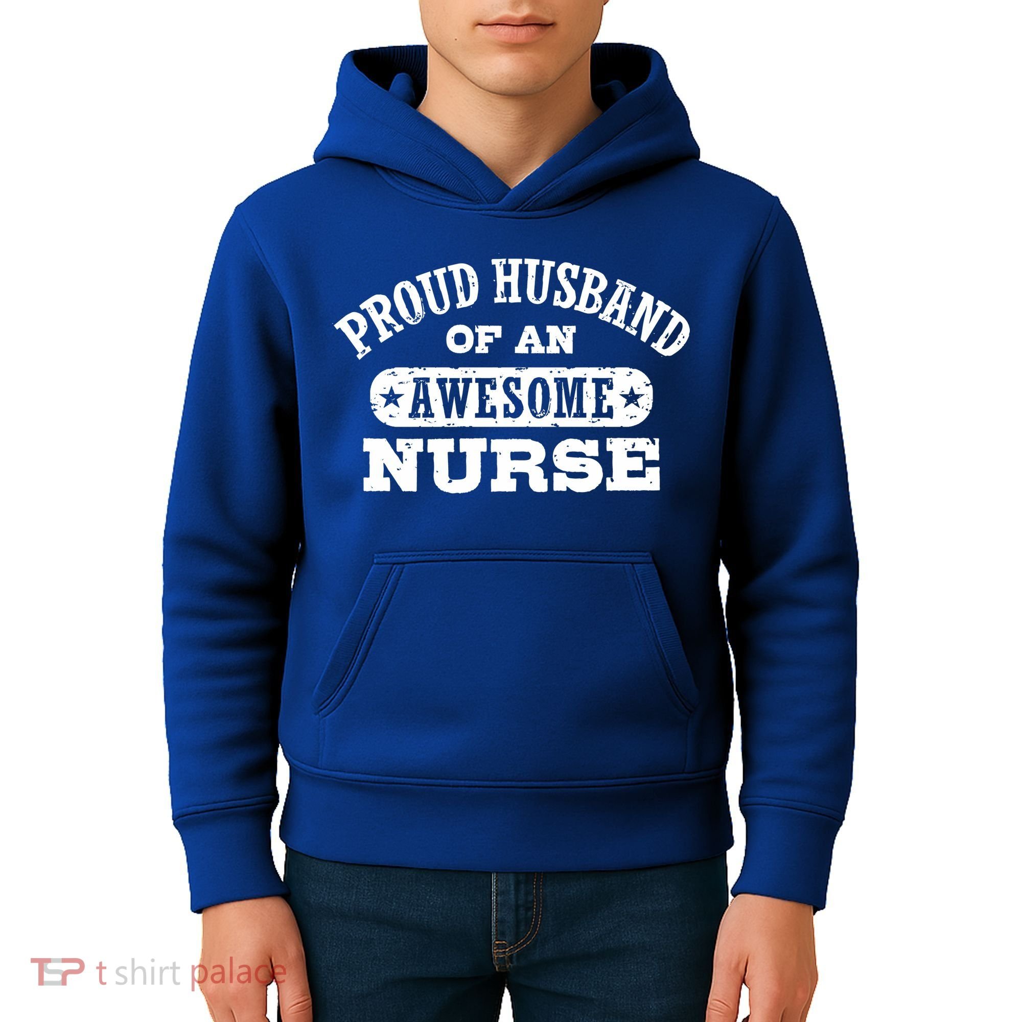 Proud Husband Of An Awesome Nurse Kids Hoodie
