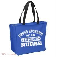 Proud Husband Of An Awesome Nurse Tote Bag thumb 2