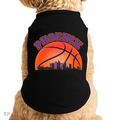 Phoenix Arizona Basketball City Skyline Doggie Tank
