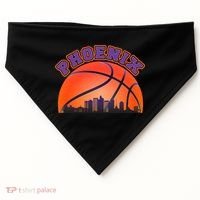 Phoenix Arizona Basketball City Skyline USA-Made Doggie Bandana thumb 0