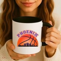 Phoenix Arizona Basketball City Skyline Coffee Mug thumb 3