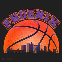 Phoenix Arizona Basketball City Skyline Beanie thumb 2