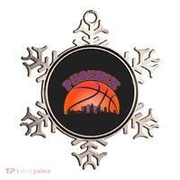 Phoenix Arizona Basketball City Skyline Ornament thumb 0