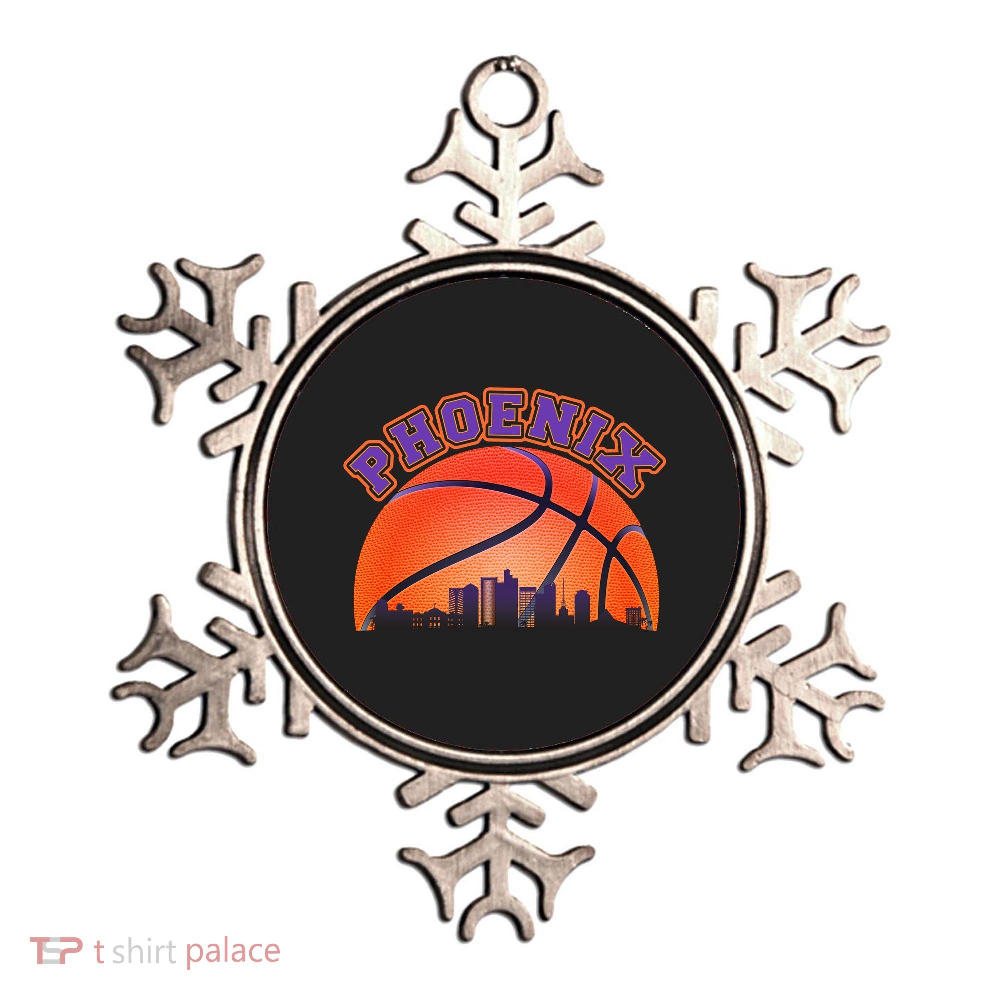 Phoenix Arizona Basketball City Skyline Ornament