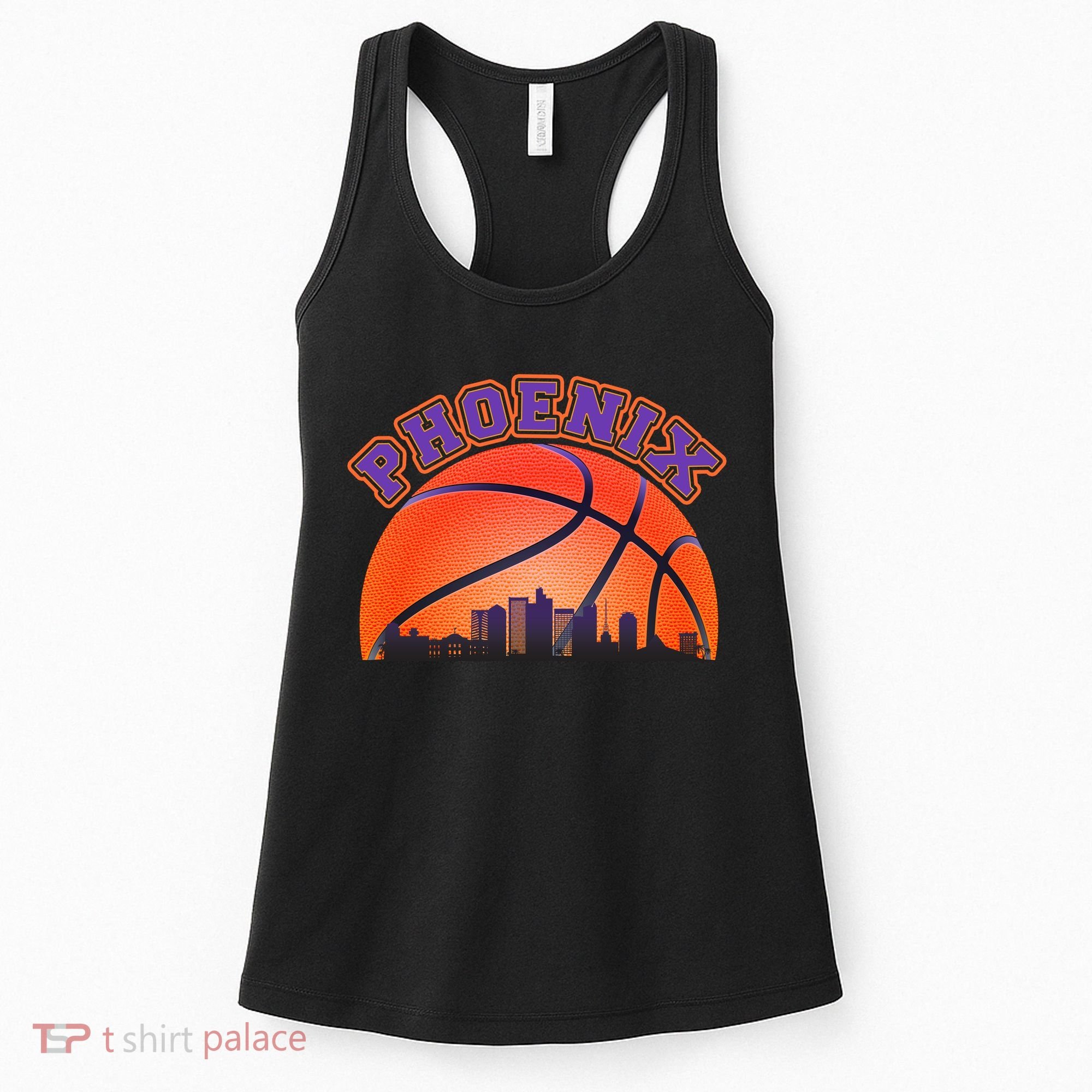 Phoenix Arizona Basketball City Skyline Women's Tank Top