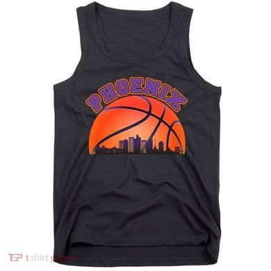Phoenix Arizona Basketball City Skyline Tank Top