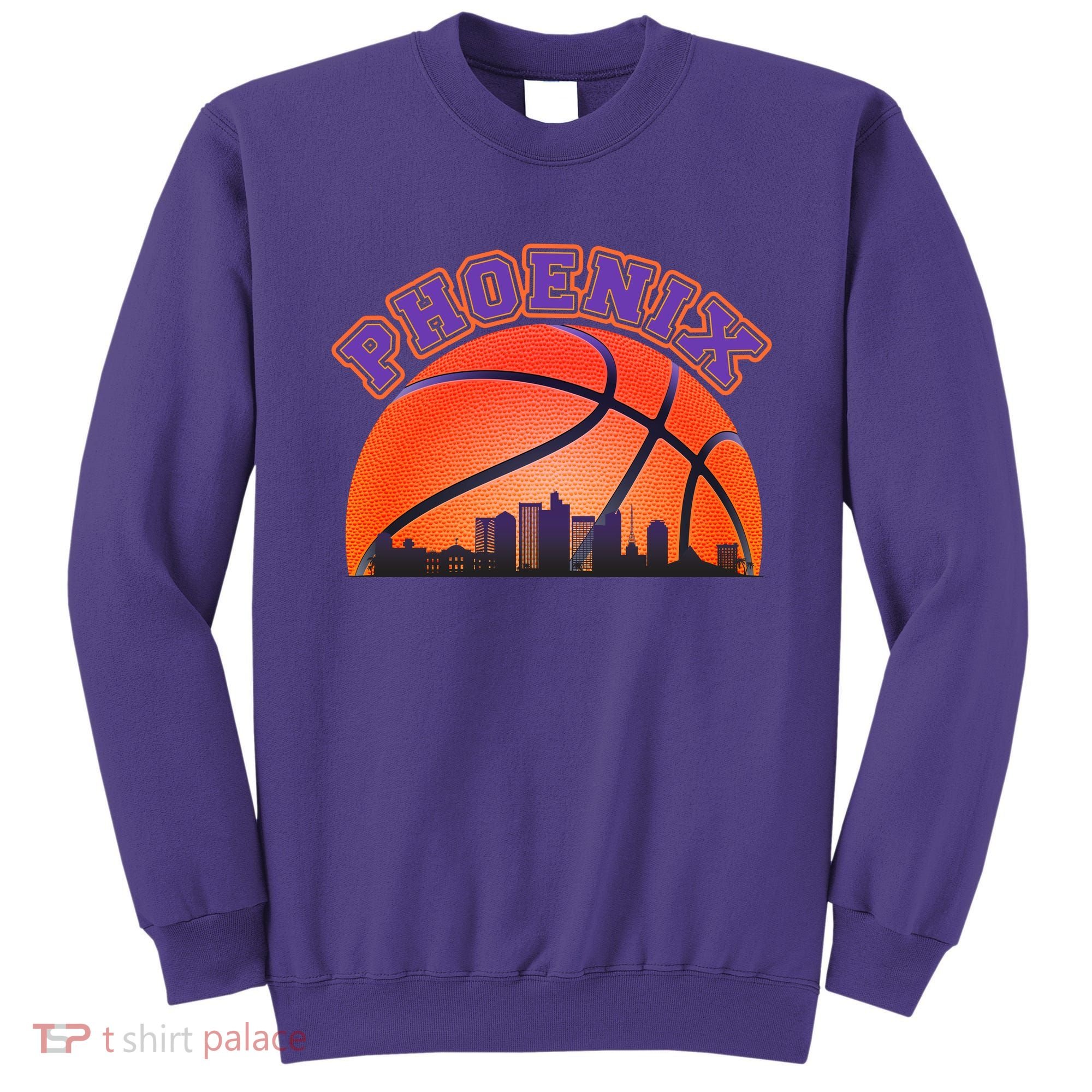 Phoenix Arizona Basketball City Skyline Sweatshirt