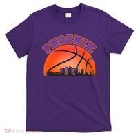Phoenix Arizona Basketball City Skyline T-Shirt thumb 0