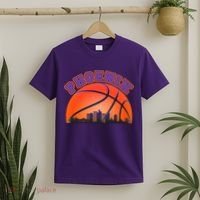 Phoenix Arizona Basketball City Skyline T-Shirt thumb 2