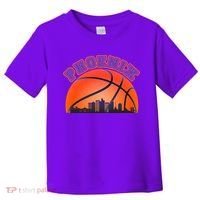 Phoenix Arizona Basketball City Skyline Toddler T-Shirt thumb 0