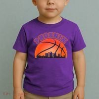 Phoenix Arizona Basketball City Skyline Toddler T-Shirt thumb 2