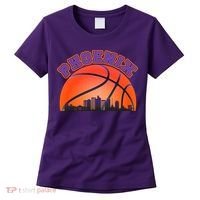 Phoenix Arizona Basketball City Skyline Women's T-Shirt thumb 0