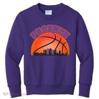 Phoenix Arizona Basketball City Skyline Kids Sweatshirt thumb 0