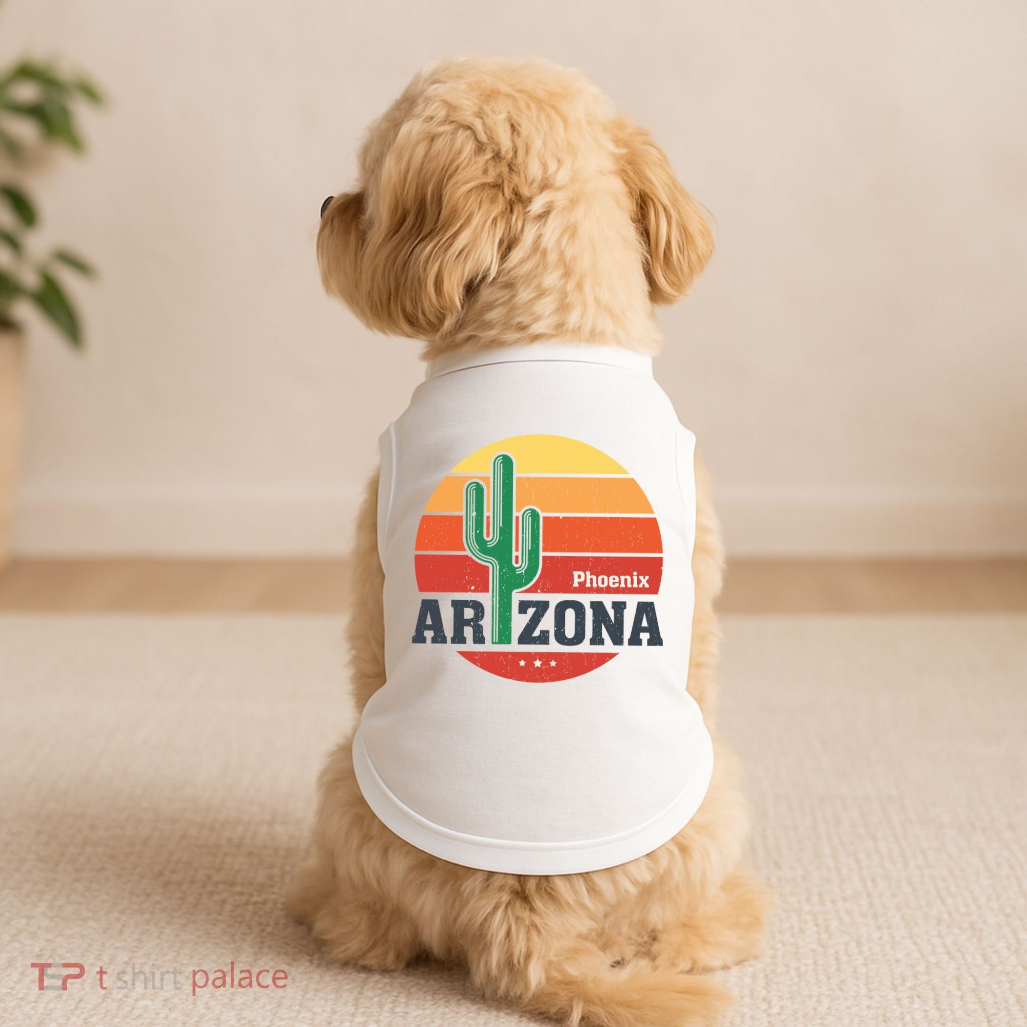 Phoenix Arizona Retro Doggie Tank